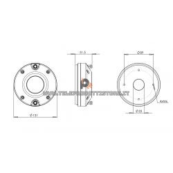 B&C DE910TN Driver 1" 220 W 8 ohm 110 dB tweeter DE 910TN