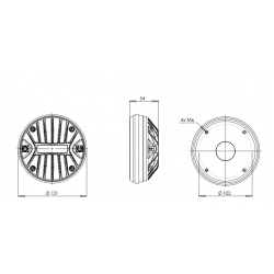 B&C DE980TN Driver 1.4" 220 W 8 ohm 108,5 dB tweeter DE980TN-8