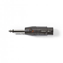 Adattatore jack sbilanciato TS maschio 6,3 mm su XLR femmina canon