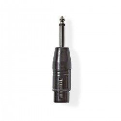 Adattatore jack sbilanciato TS maschio 6,3 mm su XLR femmina canon