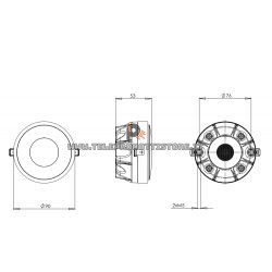 Montarbo M11A Driver di ricambio tweeter tromba M11 A attiva B&C DE10