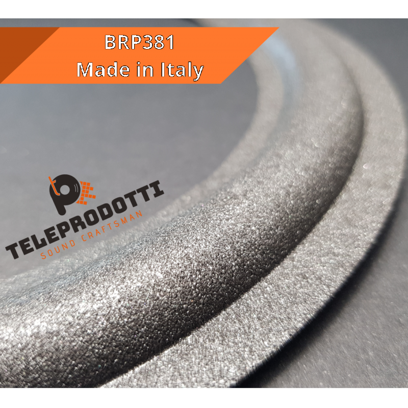 BRP381 Sospensione di ricambio per woofer in foam bordo 380 mm. 38 cm. 15"