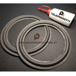 BRP380K kit 2 Sospensioni di ricambio per woofer midrange in foam bordo e colla 380 mm. 38 cm.