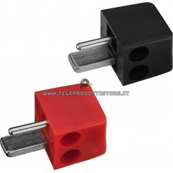 Monacor CP-20 Coppia connettori DIN punto e linea per altoparlanti spinotto maschio volante speaker