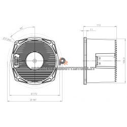 B&C Speakers 6NSM51 8 ohm Midrange calottato altoparlante 6.5" neodimio 500W 6NSM51-8
