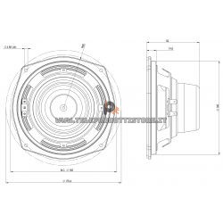 B&C Speakers 6CLA51 8 ohm woofer altoparlante 6.5" neodimio 500W 6CLA51-8