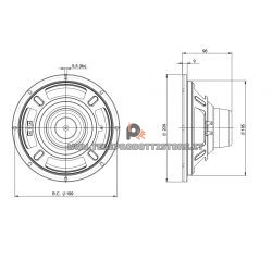 B&C Speakers 8CL51 8 ohm woofer altoparlante 8" neodimio  400W 8CL51-8