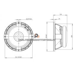 B&C Speakers 10MD26 8 ohm woofer altoparlante 10" ferrite 700W 10MD26-8