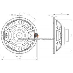 B&C Speakers 10CL64 8 ohm woofer altoparlante 10" neodimio 500W 10CL64-8