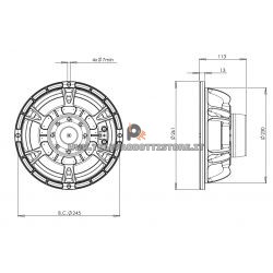 B&C Speakers 10NDL64 8 ohm woofer altoparlante 10" neodimio 500W 10NDL64-8