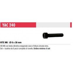 YAC240 Ciare kit viti perni M6 10 pezzi nero per inserti woofer casse acustiche vite perno