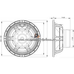 B&C Speakers 10NDL88 8 ohm woofer altoparlante 10" neodimio 1400W 10NDL88-8