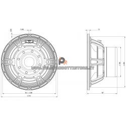 B&C Speakers 12SW115 8 ohm subwoofer altoparlante 12" neodimio 3400W 12SW115-8