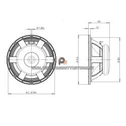 Montarbo AS30 12PE32 8 ohm woofer altoparlante ricambio AS-30 AS 30
