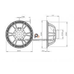 B&C Speakers 15NDL88 8 ohm woofer subwoofer 15" neodimio 1400W 15NDL88-8