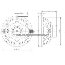 B&C Speakers 15SW100 8 ohm woofer subwoofer 15" neodimio 3000W 15SW100-8