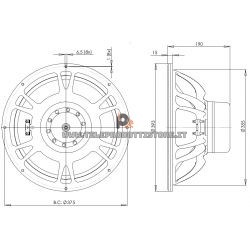 B&C Speakers 15DS100 8 ohm woofer subwoofer 15" neodimio 3000W 15DS100-8
