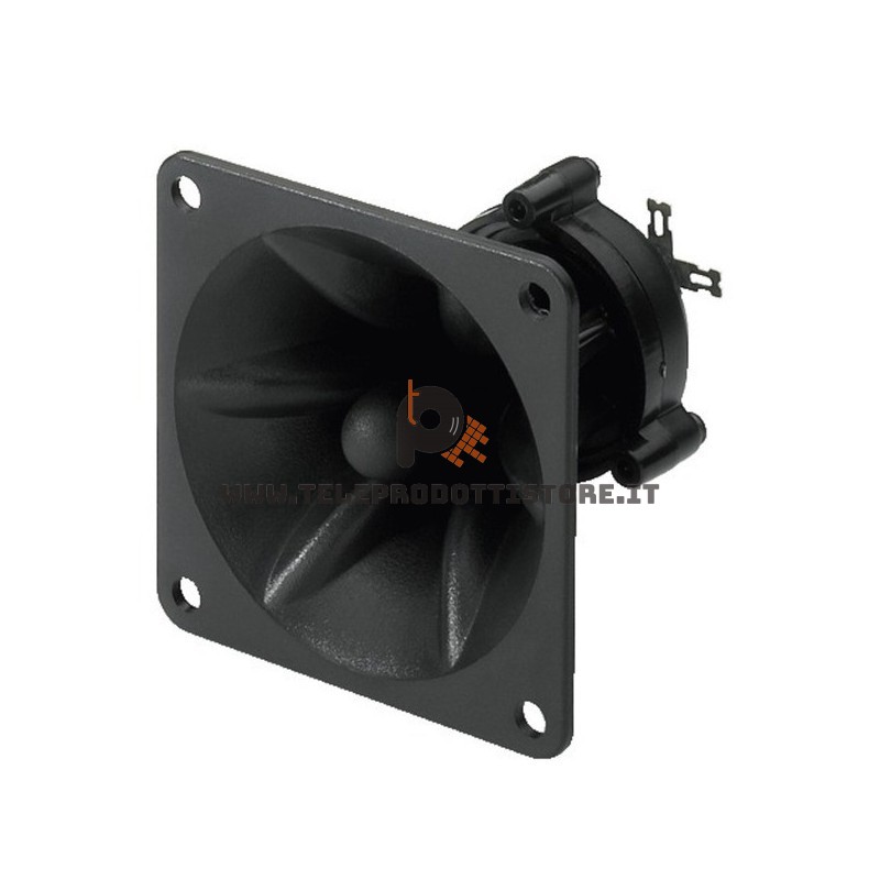 Tweeter piezoelettrico quadrato con flangia liscia piezo a tromba