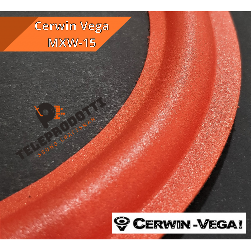 Cerwin Vega MXW15 Sospensione di ricambio per woofer in foam rosso bordo MXW 15 MXW-15