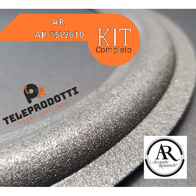 AR TSW610 KIT Sospensioni di riparazione per woofer in foam bordo e colla Acoustic Research ARTSW610