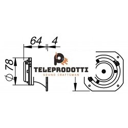 CT441 Ciare Tweeter a tromba SPL bullet 8 ohm 500w CT-441