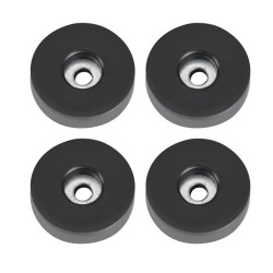 4906 Adam Hall KIT 4 Piedi per diffusori casse in gomma 38 x 10 mm. piede piedini