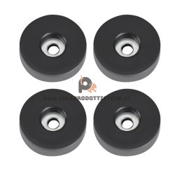 4906 KIT 4 Piedi per diffusori casse in gomma 38 x 10 mm. piede piedini supporto
