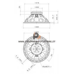18HP1010-8 FaitalPRO Woofer ferrite 18" 1000 W 98 dB 8 Ohm