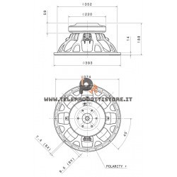 15HP1030 FaitalPRO Woofer ferrite 15" 1000 W - 96 dB 8 Ohm