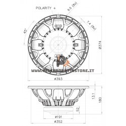 15FH530 FaitalPRO Woofer ferrite 15" 500 W 97 dB 8 Ohm