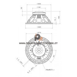 15FH510 Faital PRO Woofer altoparlante 15" 500W 8Ohm Faitalpro