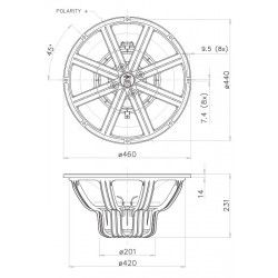 18XL1600 FaitalPRO Woofer neodimio 18" 3200 W 98 dB 4 Ohm 18XL1600-4