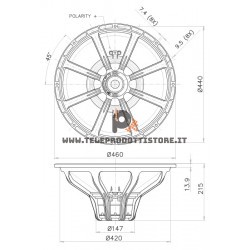 18HP1060-8 FaitalPRO Woofer neodimio 18" 1200 W 98 dB 8 Ohm