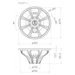 15FH500 FaitalPRO Woofer neodimio 15" 500 W 98 dB 8 Ohm