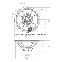 15PR400-8 FaitalPRO Woofer neodimio 15" 400 W 99 dB 8 Ohm