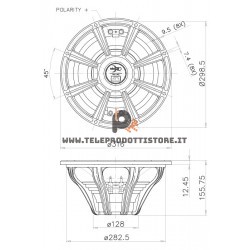 12FH500-4 FaitalPRO Woofer neodimio 12" 500 W 97 dB 4 Ohm