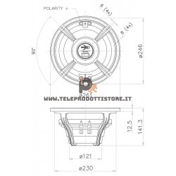 10HP1020 Faital PRO Woofer altoparlante neodimio 10" 1400W 8 Ohm