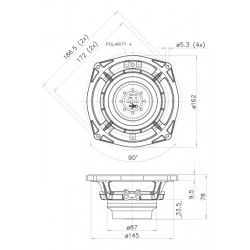 6PR122 Faital PRO Woofer midrange 6" 240W 8Ohm 6PR122-8