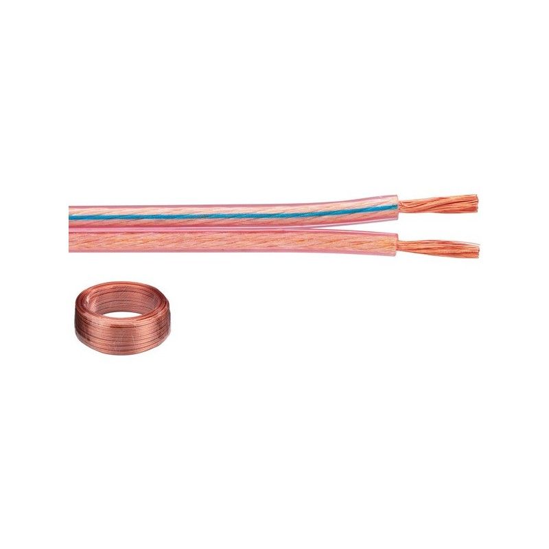 SPC-15 Cavo 2X1,5 mm bipolare piattina puro rame ofc altoparlanti diffusori hi-fi Monacor
