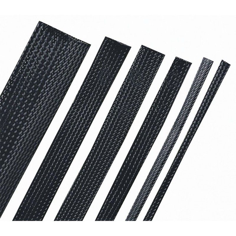 Guaina espandibile intrecciata per cavi calza NERO diametro 10mm
