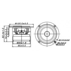 W4-1320SIF TB-Speakers Tang Band Full Range 13 cm 8 Ohm Bamboo 4" W4-1320 SIF TB Speakers