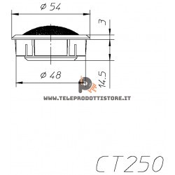 CT250 Ciare coppia tweeter da auto 4 OHM 150W CT-250 CT 250 incasso