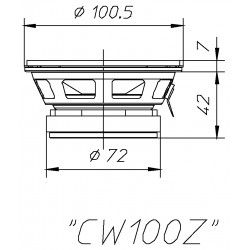 CW100Z Ciare woofer 4" 100mm 4 ohm 100W CW 100 Z CW-100Z