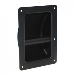 3402 Maniglia ad incasso in acciaio nera per flight case casse diffusori in legno