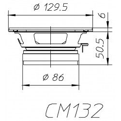 CM132 Ciare Midrange 13cm 4Ohm 180W mid medio da auto SPL CM-132 CM 132