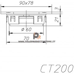 CT200 Ciare tweeter a cupola 20 mm 4 OHM 100W HIFI CT 200 CT-200