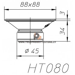 HT080 Ciare Tweeter in carta a cono 87mm 8Ohm HT080N HT 080