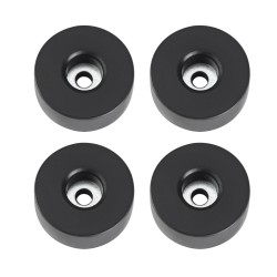 4907 KIT 4 Piedi per diffusori casse in gomma 38 x 15 mm. piede piedini supporto