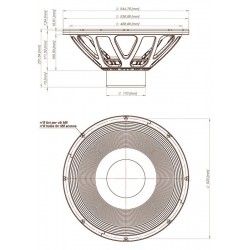 21NLW9601 Eighteen Sound Altoparlante woofer Subwoofer 1800W 21" 18Sound