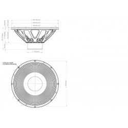 21NLW9001 Eighteen Sound Altoparlante woofer Subwoofer 1800W 21" 18Sound